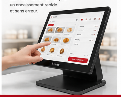 Encaissement sur caisse tactile Kaissa
